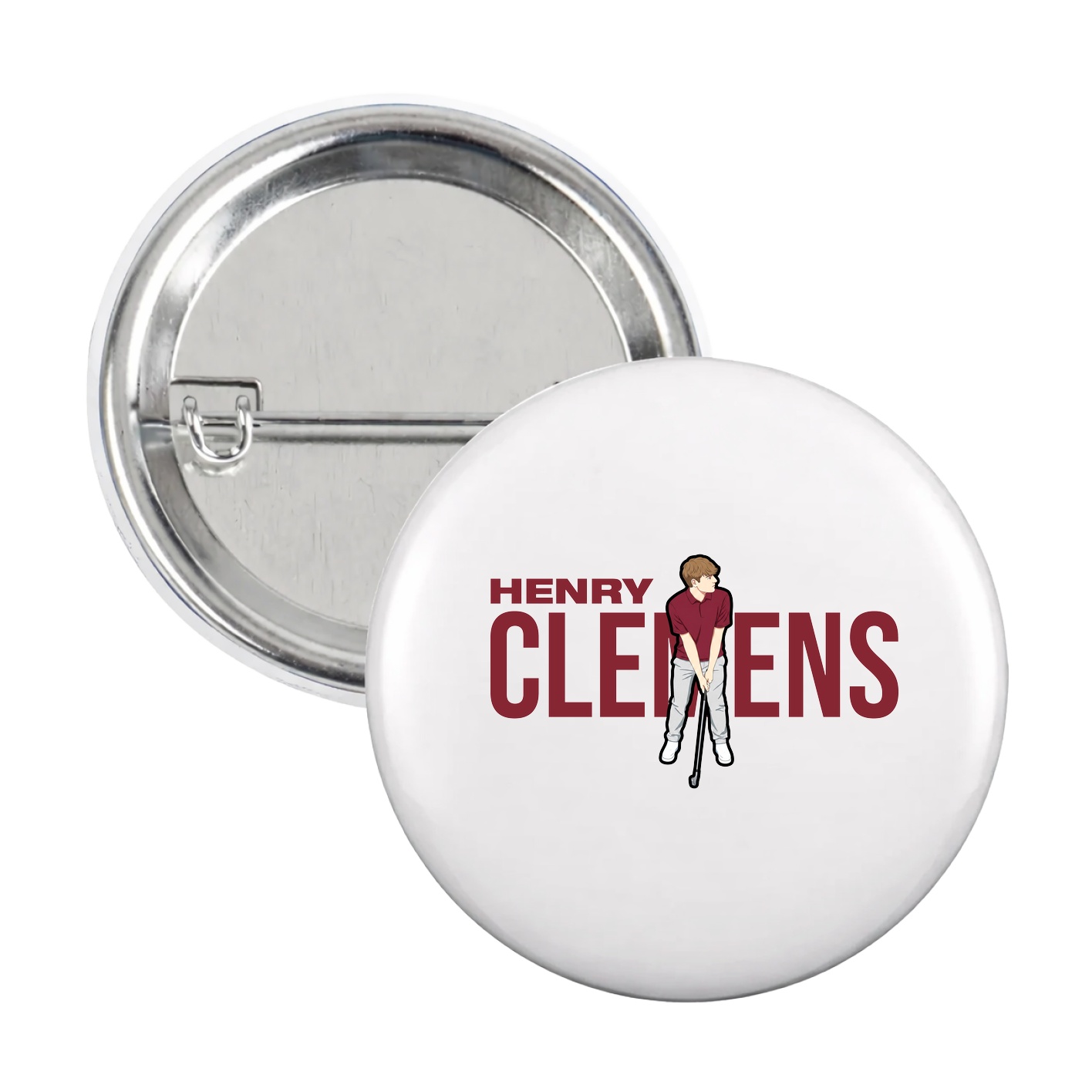 Game Day Button — Player Name in White