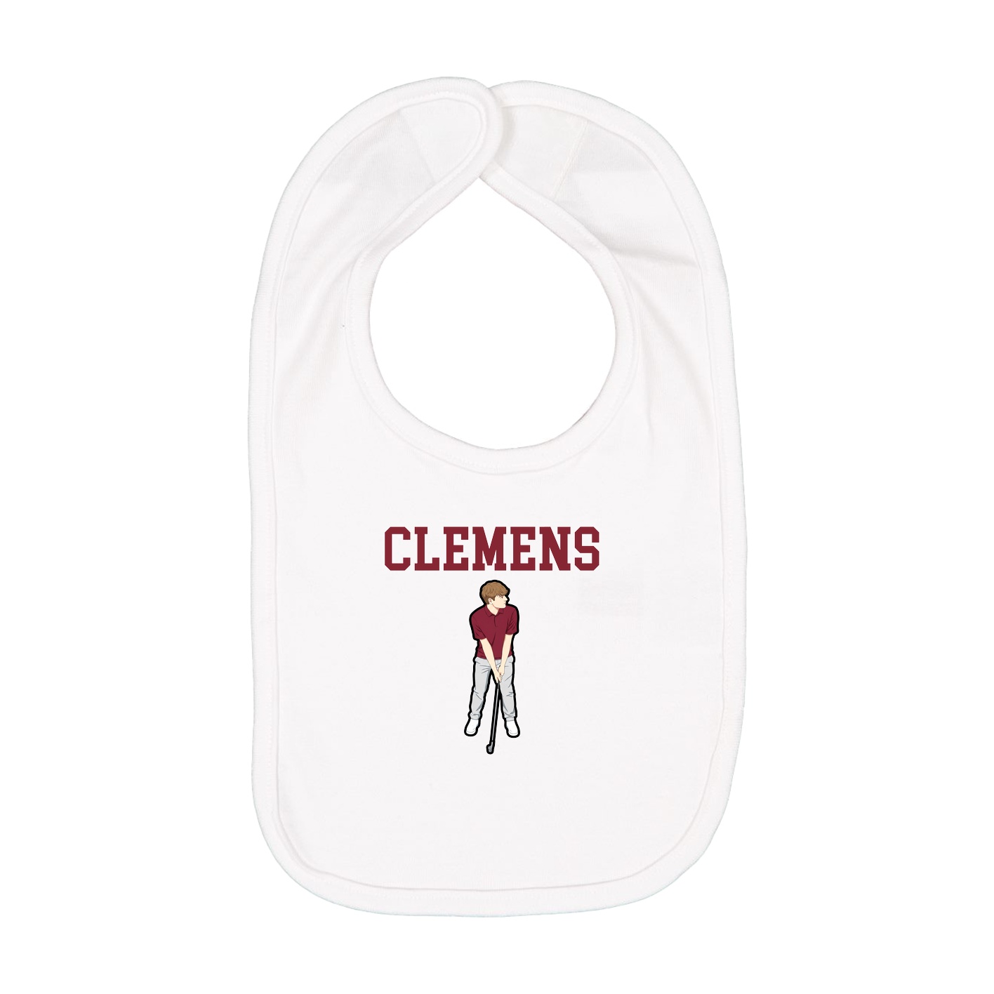 Infant Bib — Shirsey in White