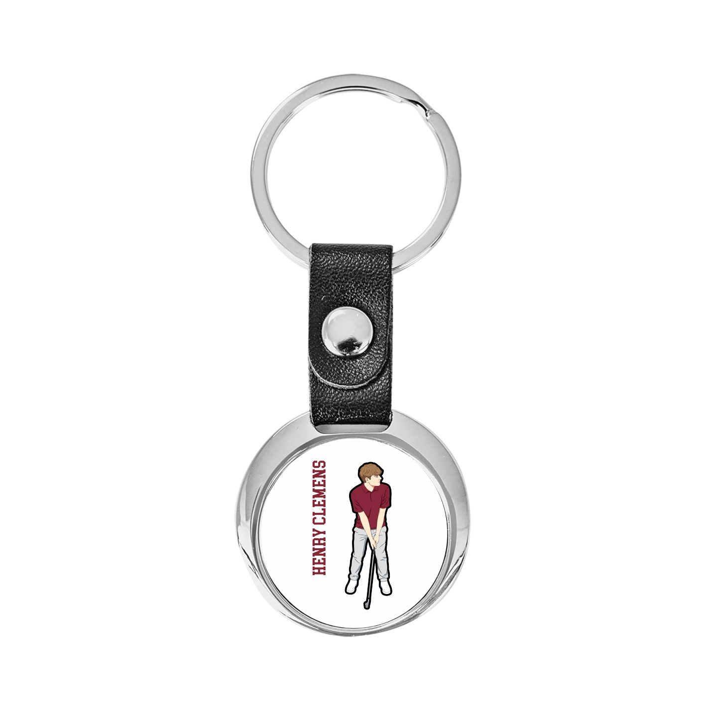 Key Chain — Name Vertical in Classic