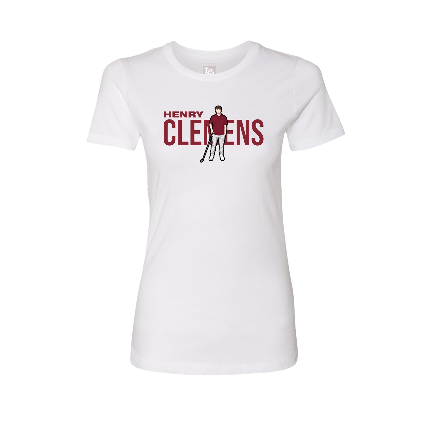 Womens Tee — Player Name in White