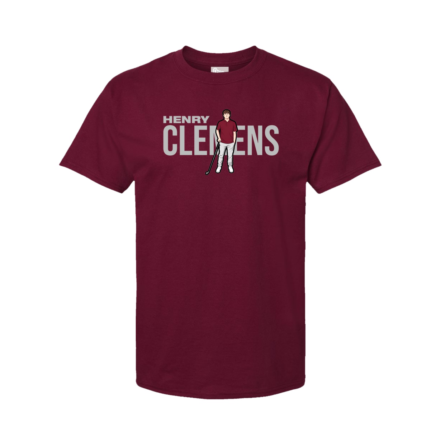 Youth Tee — Player Name in Cardinal