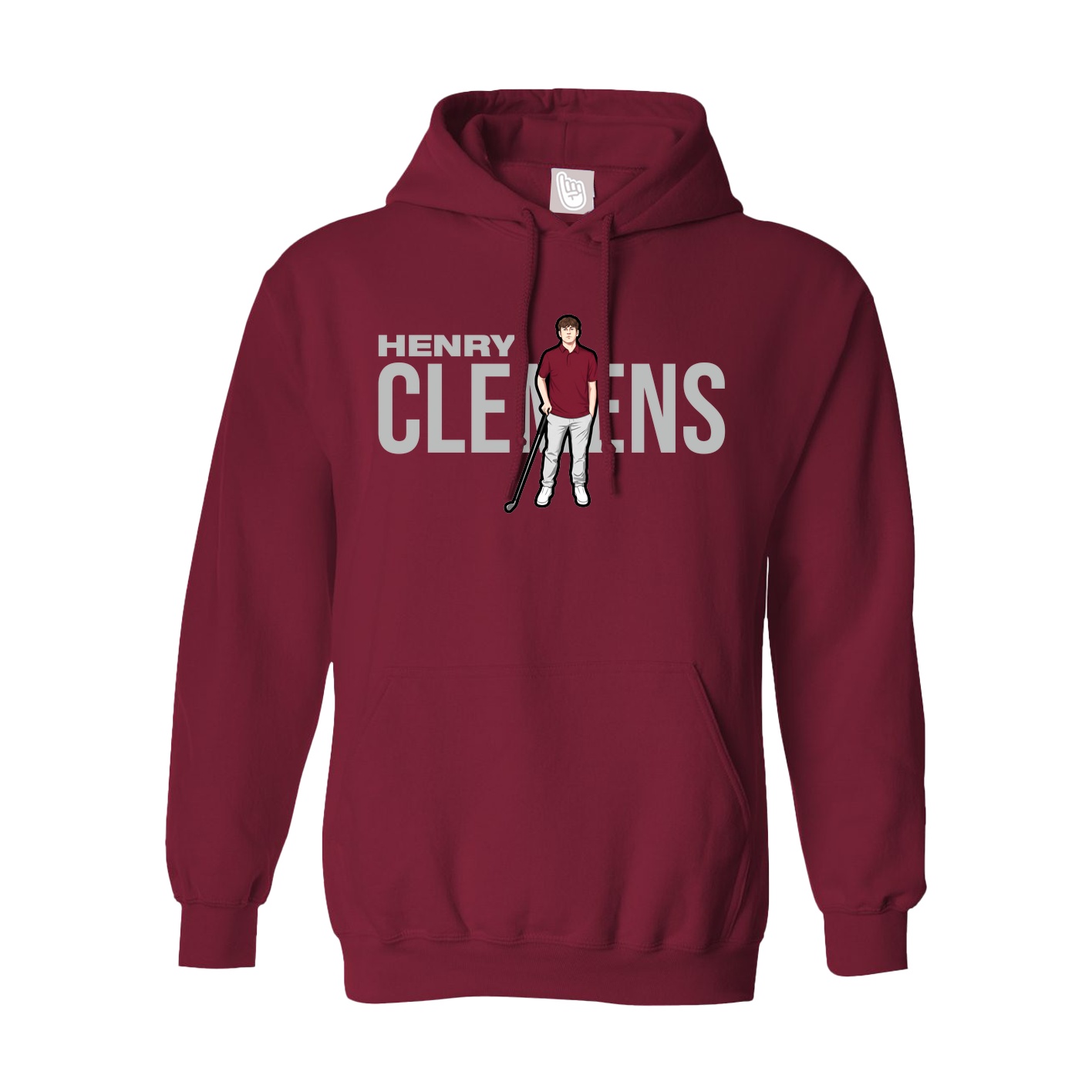 Hoodie — Player Name in Cardinal