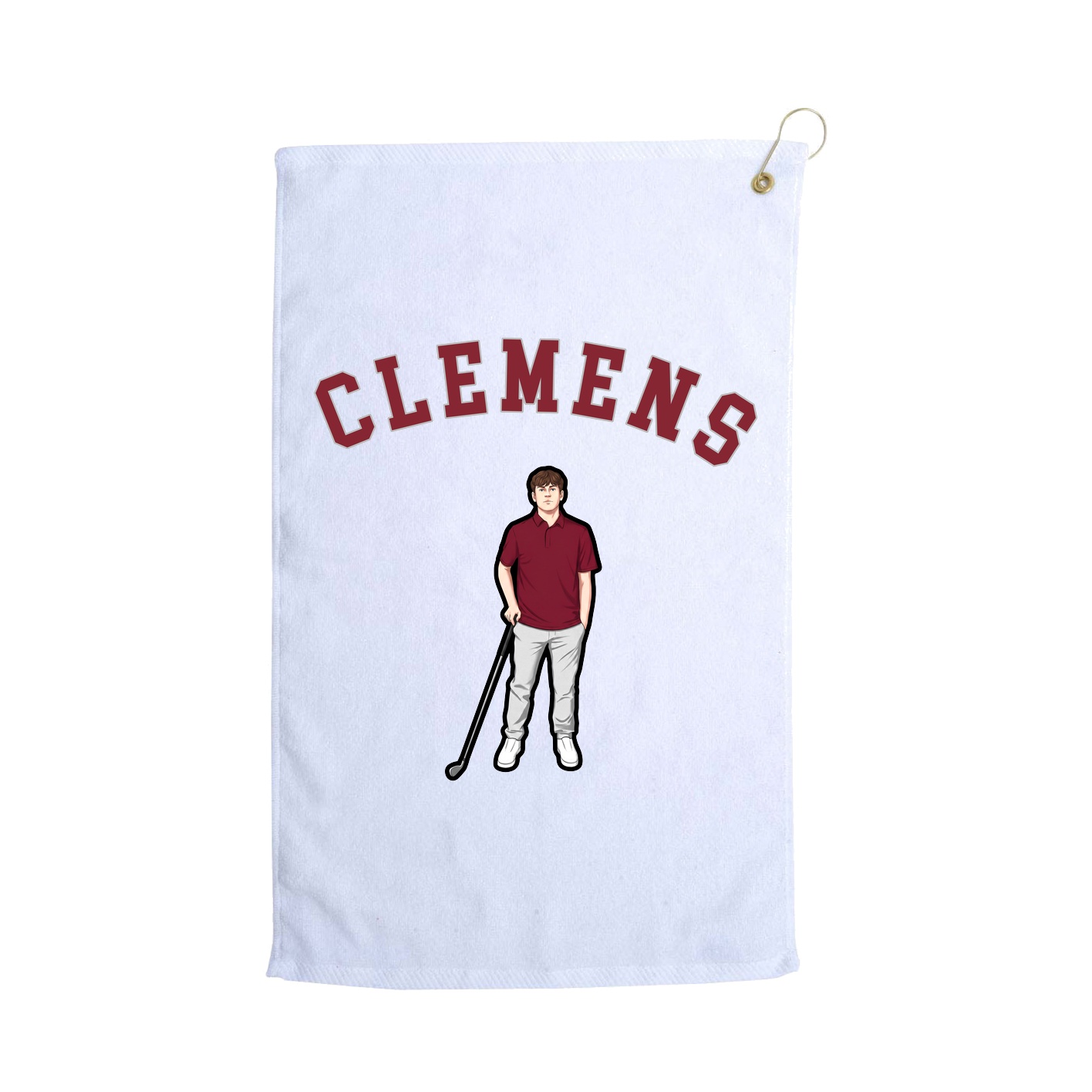 Golf Towel — Shirsey Arch in White