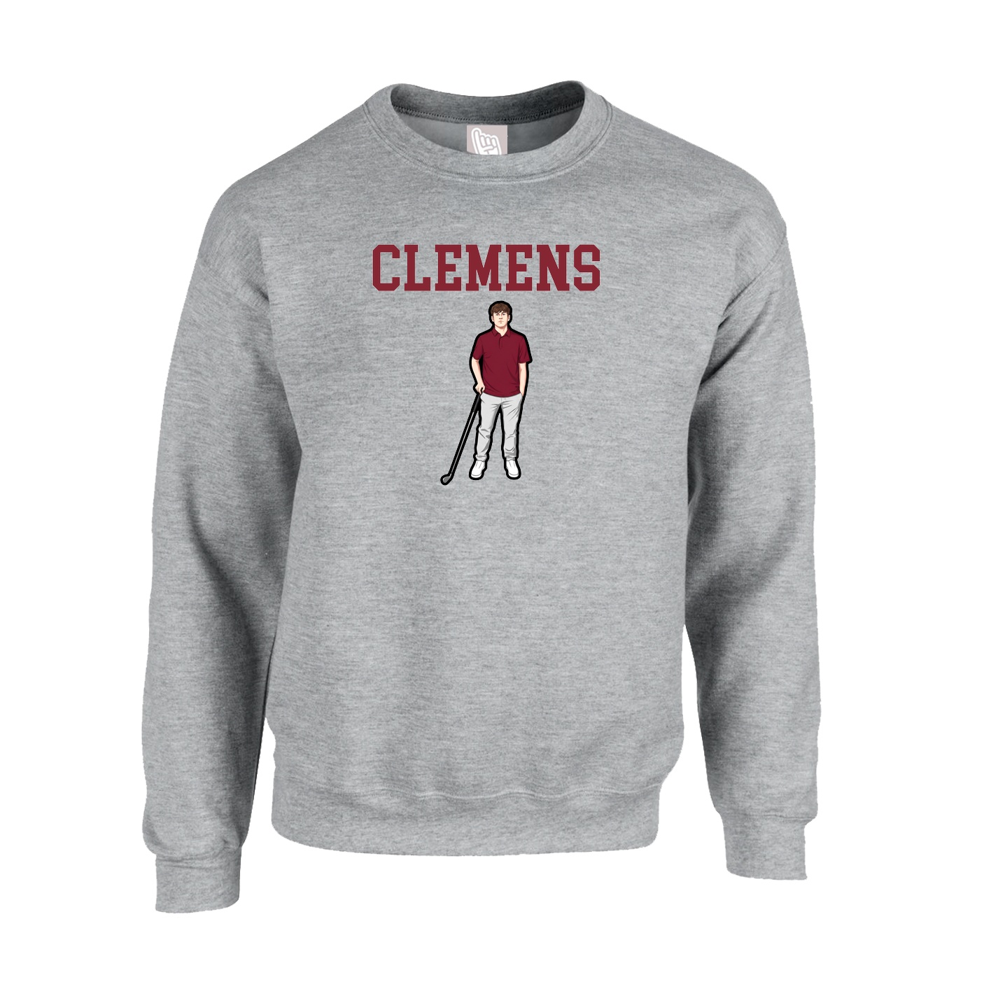 Fleece Crew — Shirsey in Grey