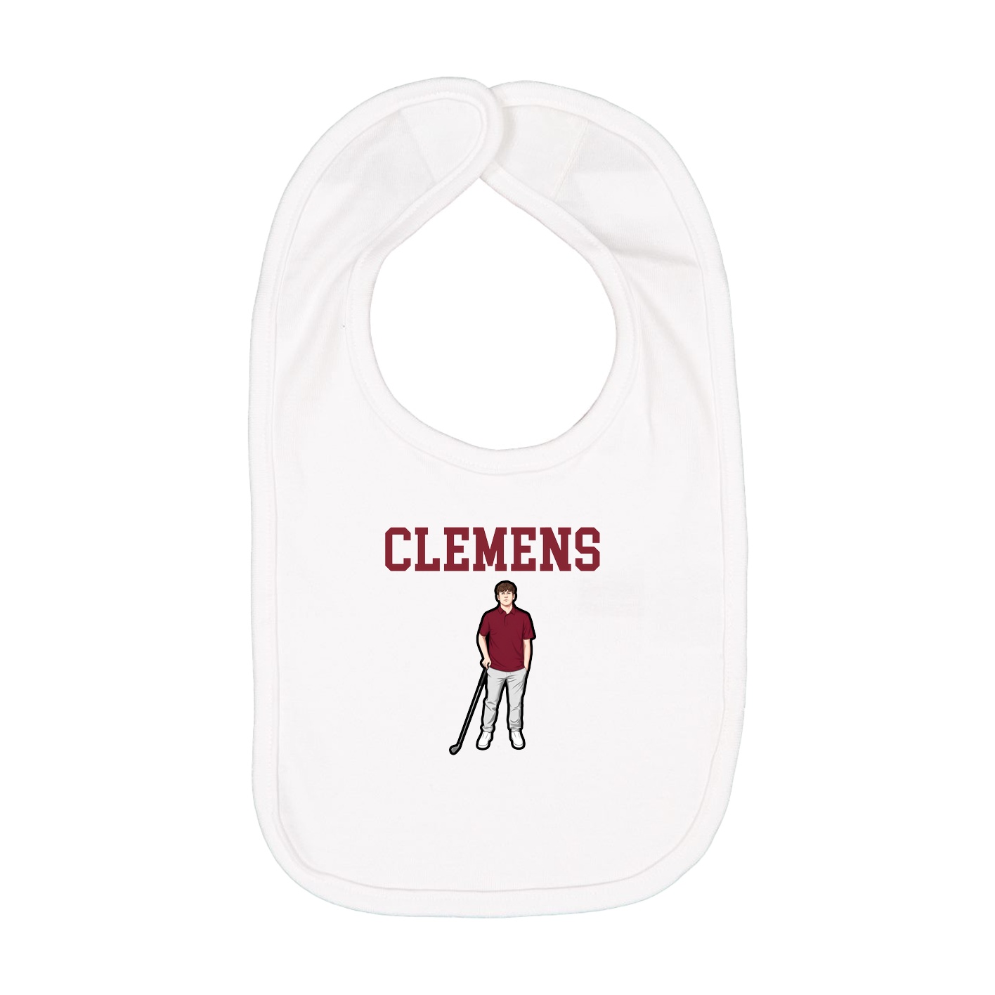 Infant Bib — Shirsey in White