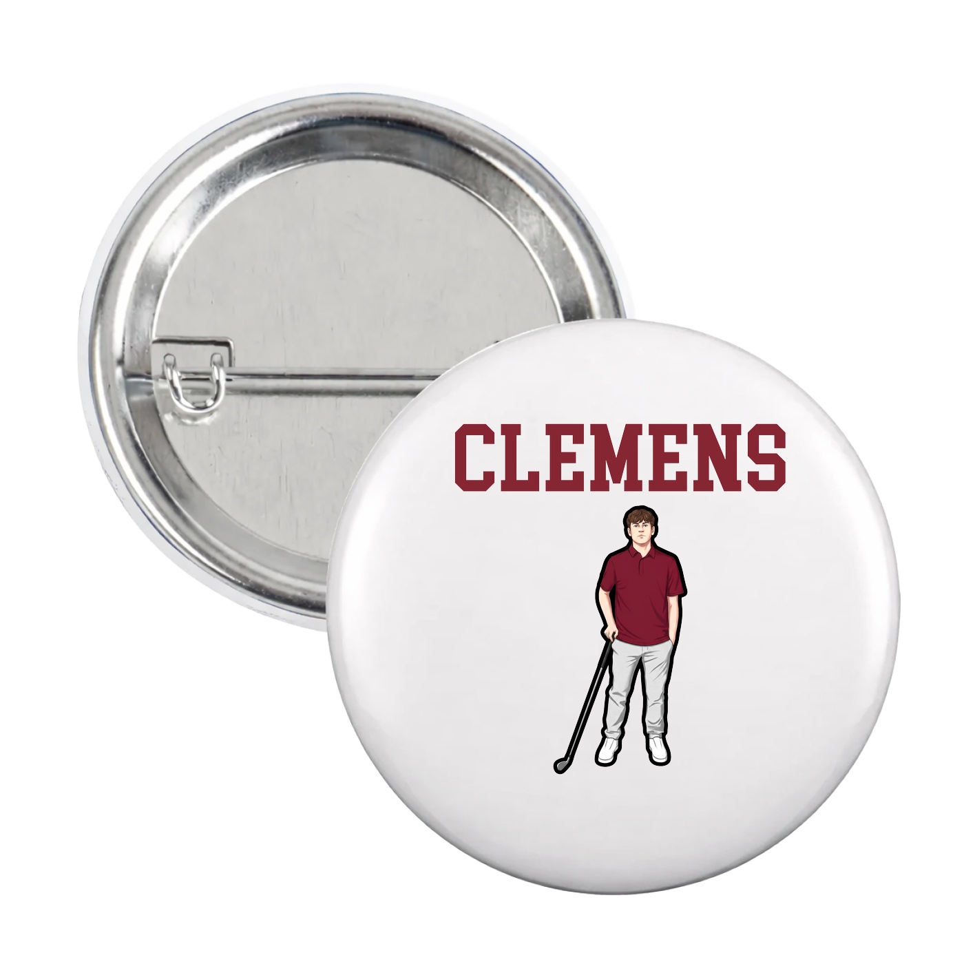 Game Day Button — Shirsey in White