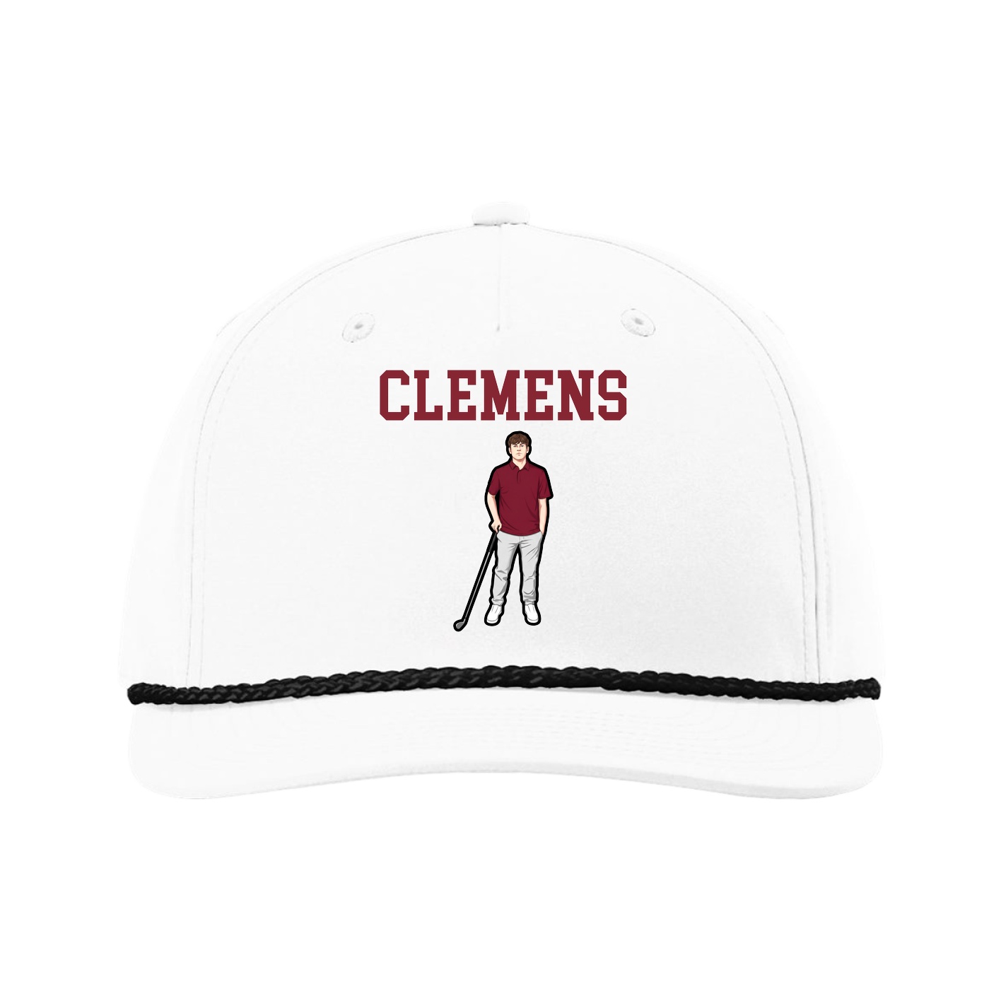 Five-Panel Classic Rope Cap — Shirsey in White