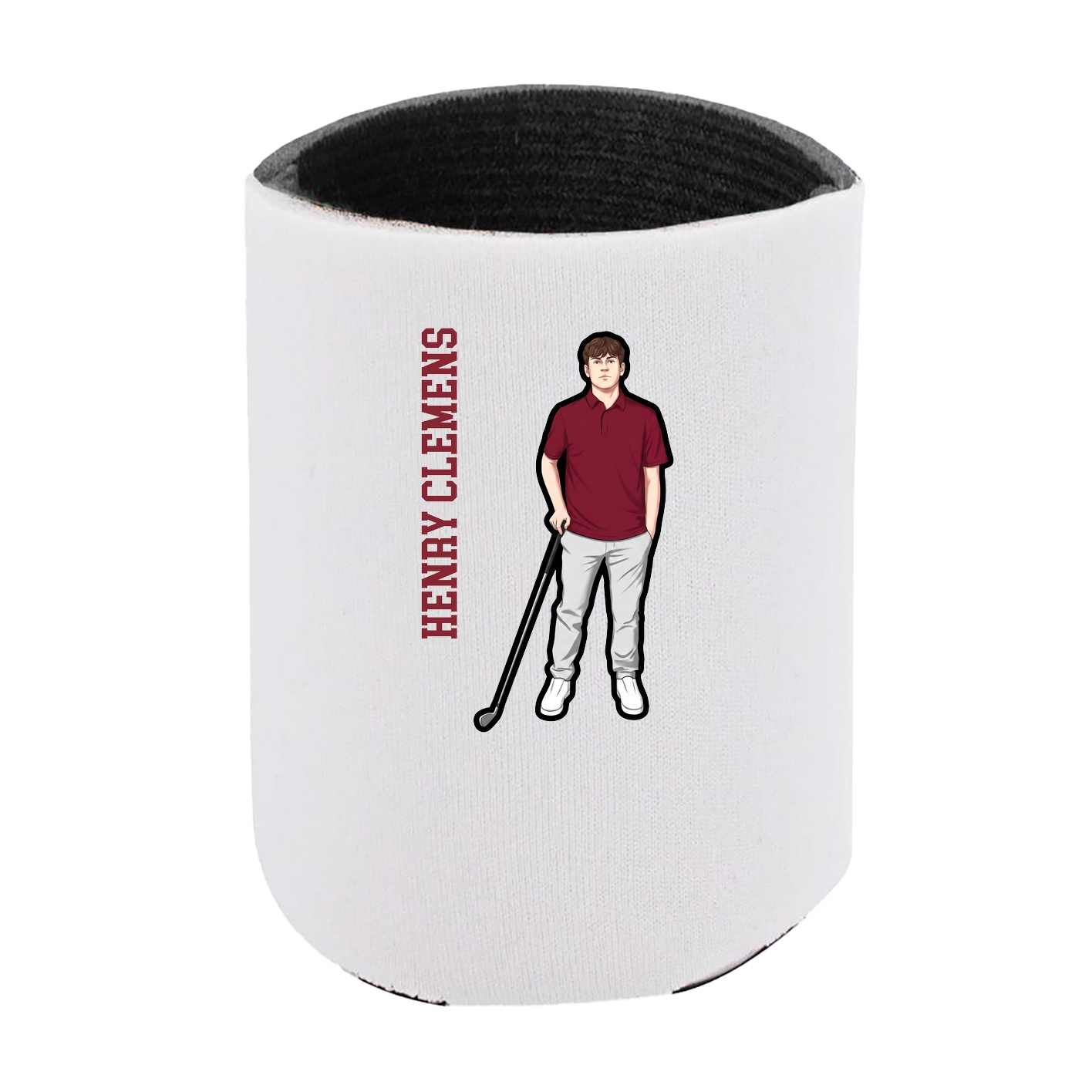 Can Holder — Name Vertical in White