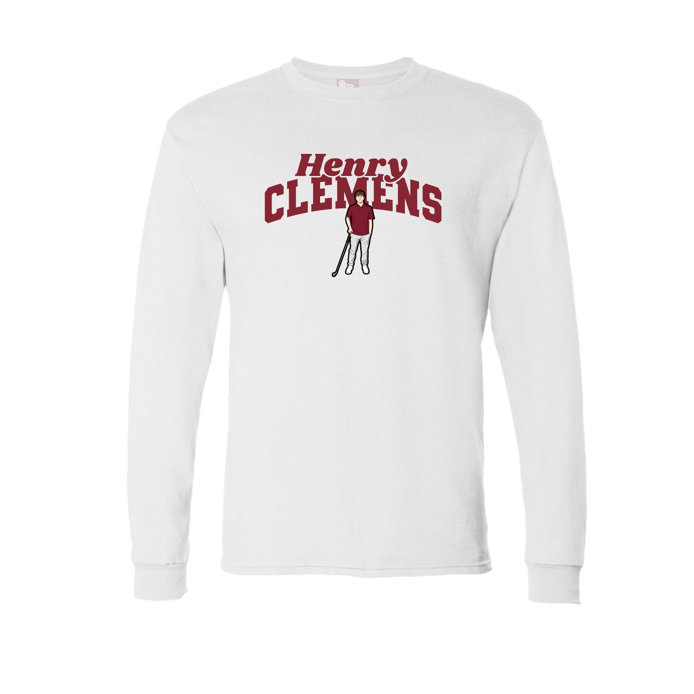 Long Sleeve Tee — Signature Arch in White