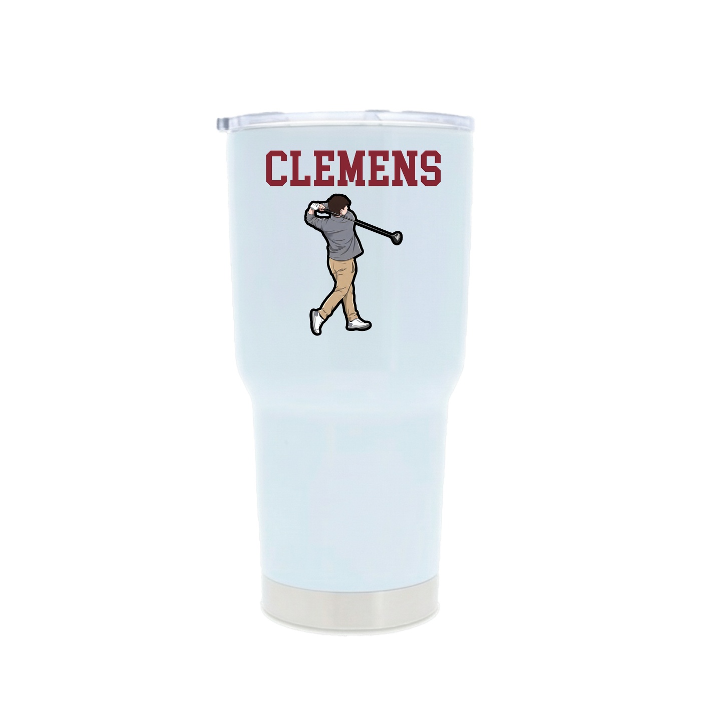 30oz Stainless Steel Tumbler — Shirsey in White