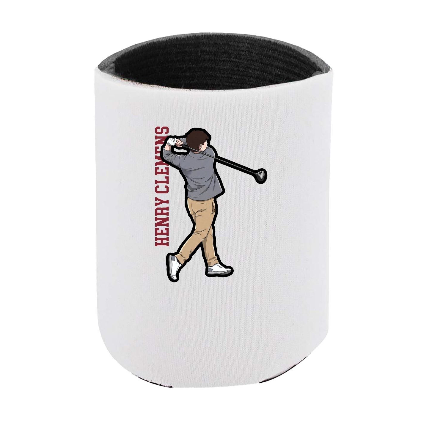 Can Holder — Name Vertical in White
