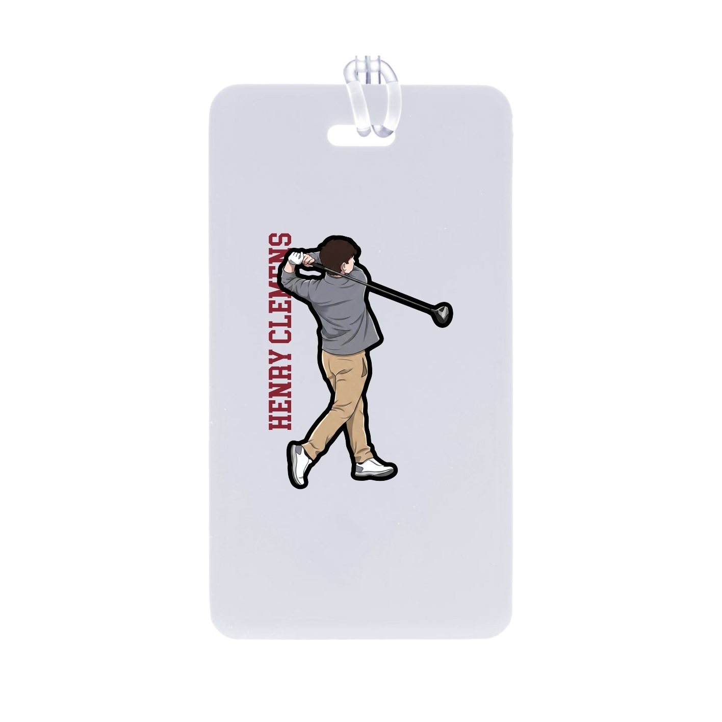 Bag Tag — Name Vertical in Classic