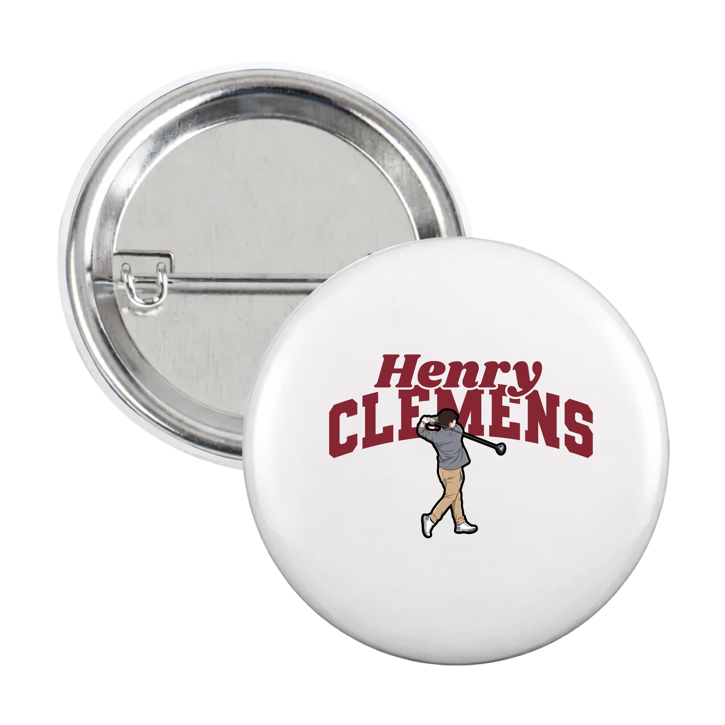 Game Day Button — Signature Arch in White