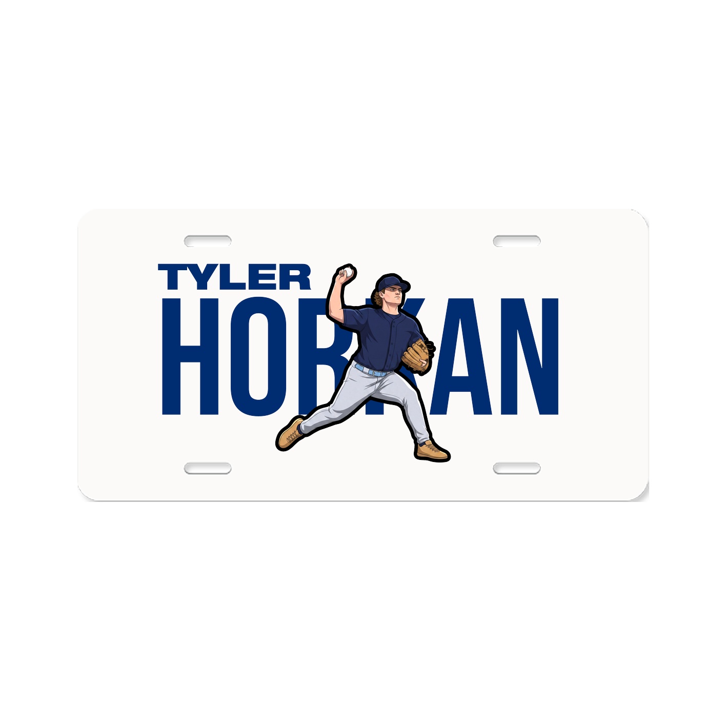 License Plate — Player Name in Classic