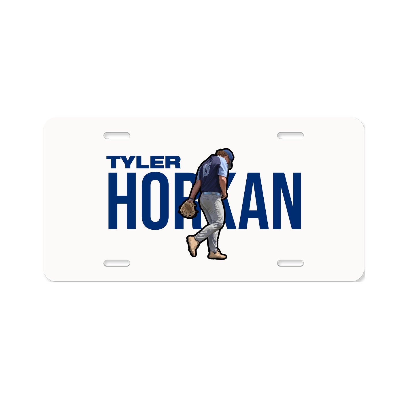 License Plate — Player Name in Classic