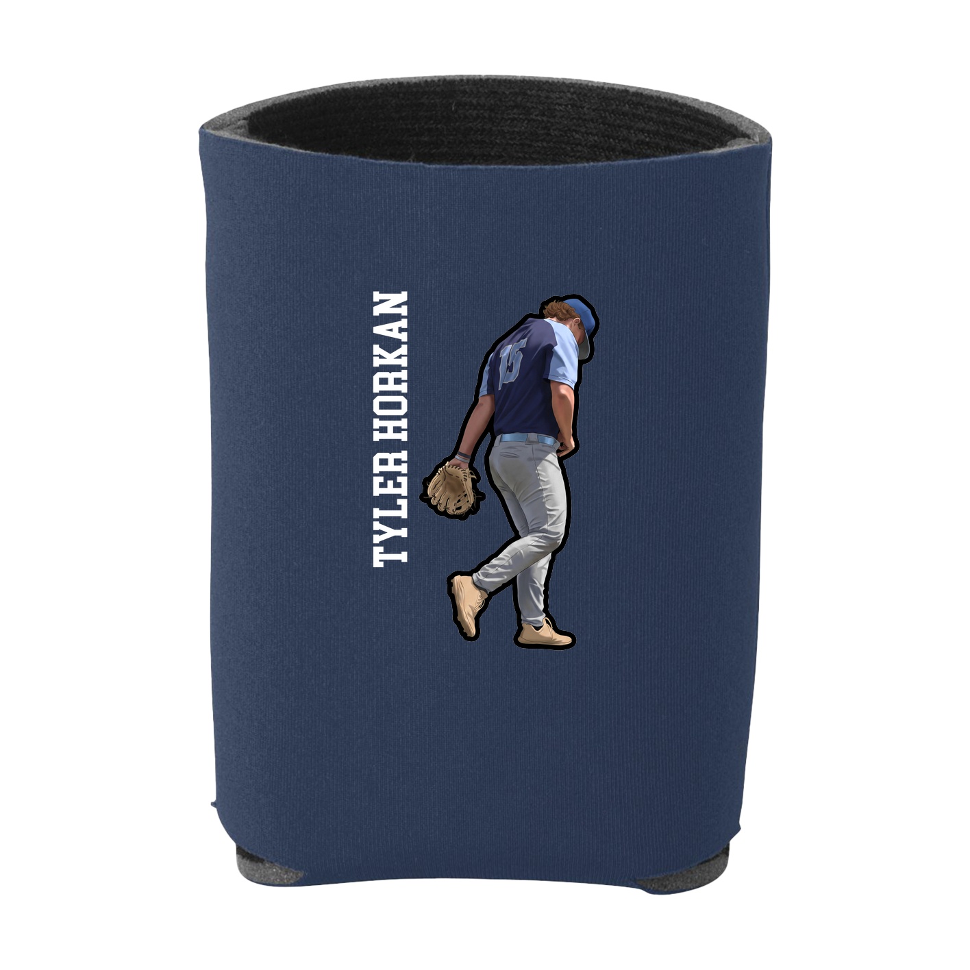 Can Holder — Name Vertical in Navy