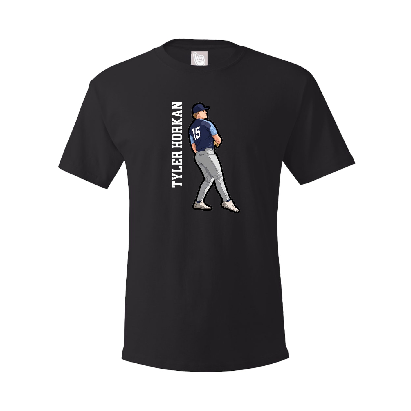 Tee — Name Vertical in Black