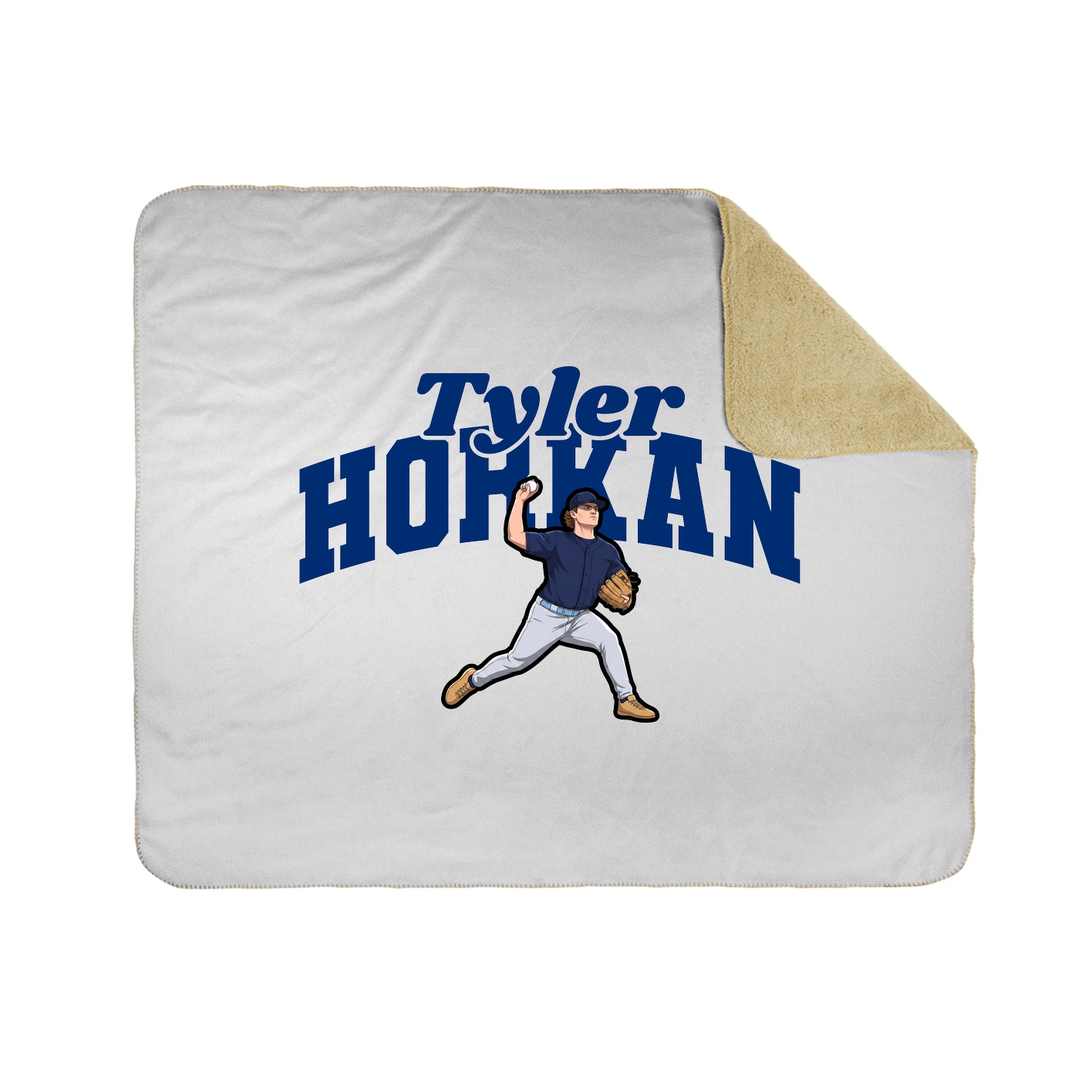 Throw Blanket — Signature Arch in White