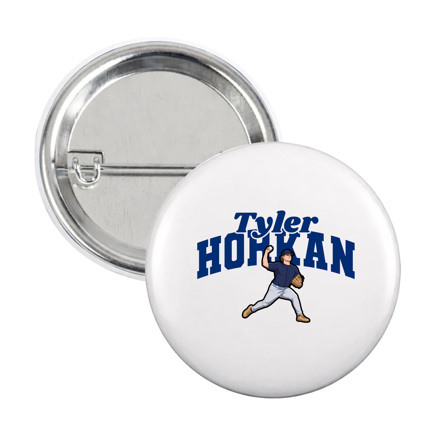 Game Day Button — Signature Arch in White