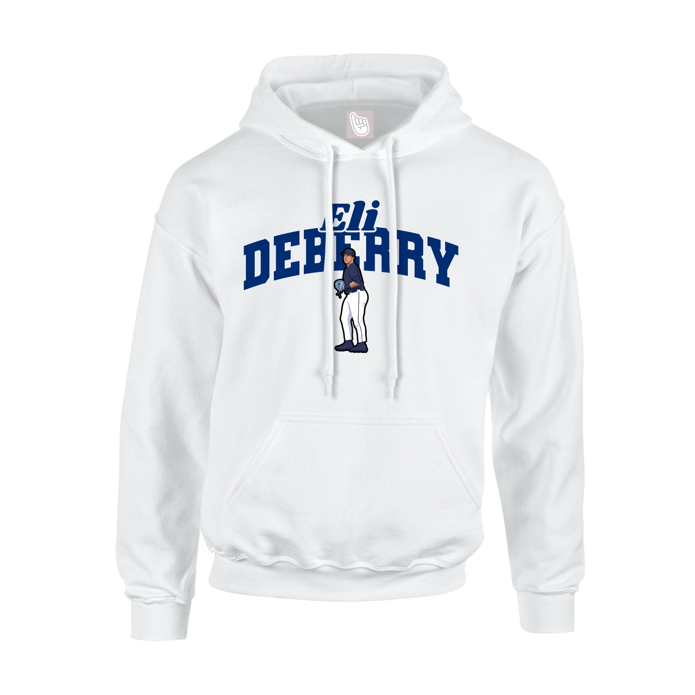Hoodie — Signature Arch in White
