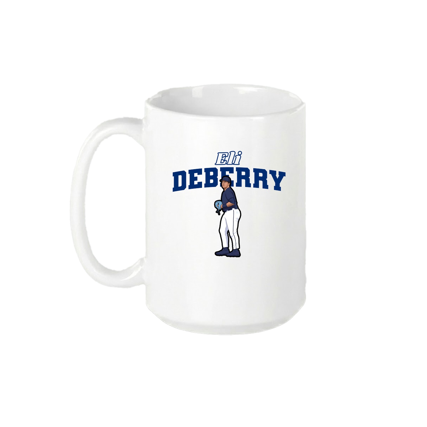 15oz Coffee Mug — Name Arch in White