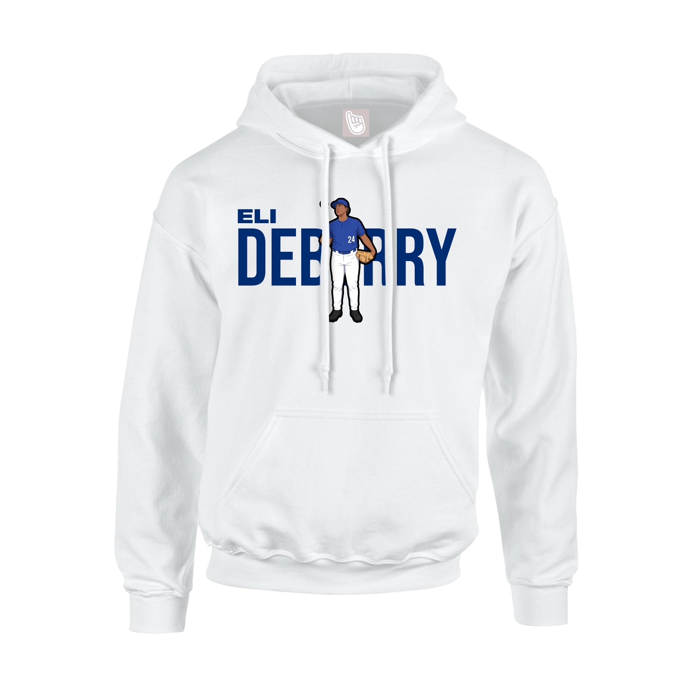 Youth Hoodie — Player Name in White