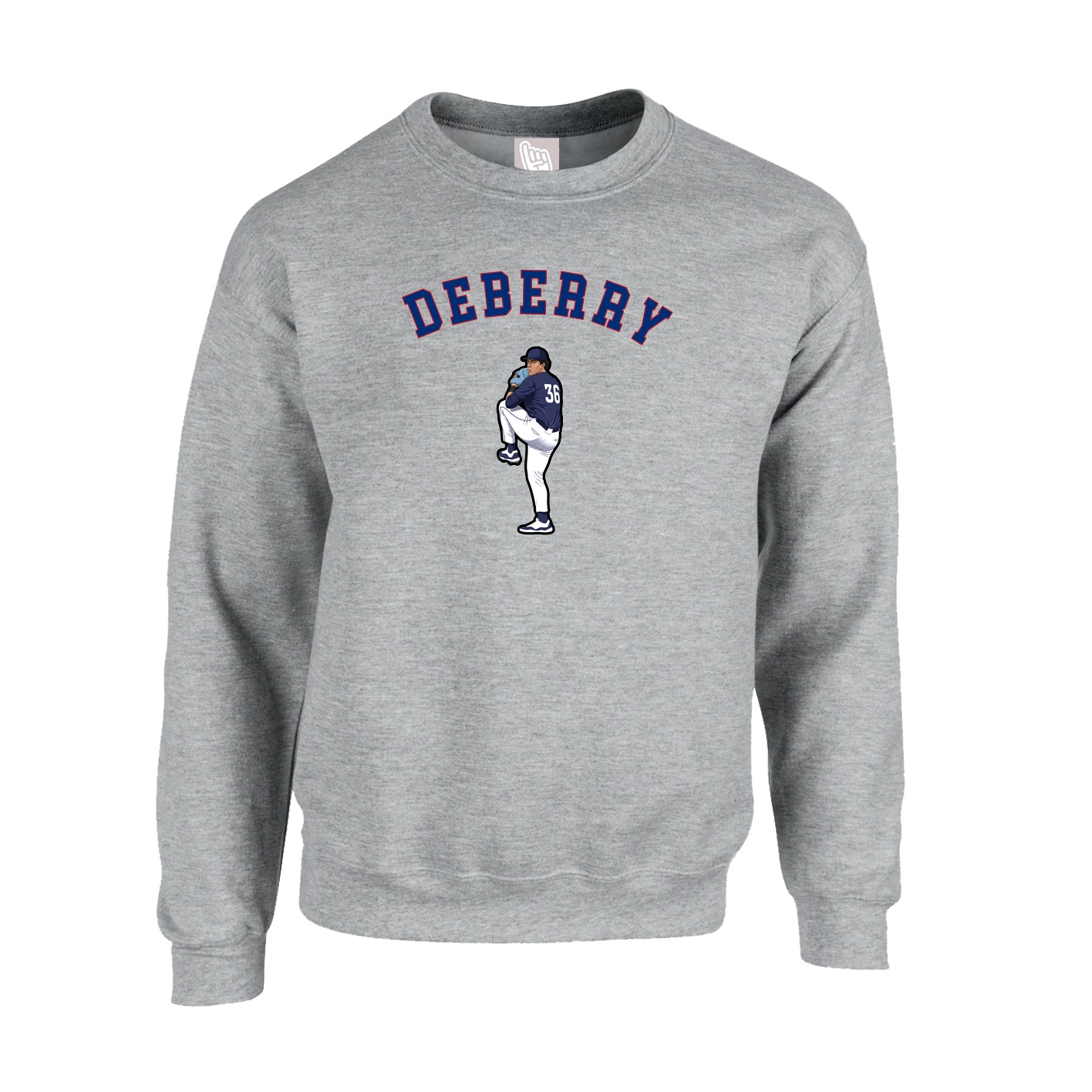 Fleece Crew — Shirsey Arch in Grey