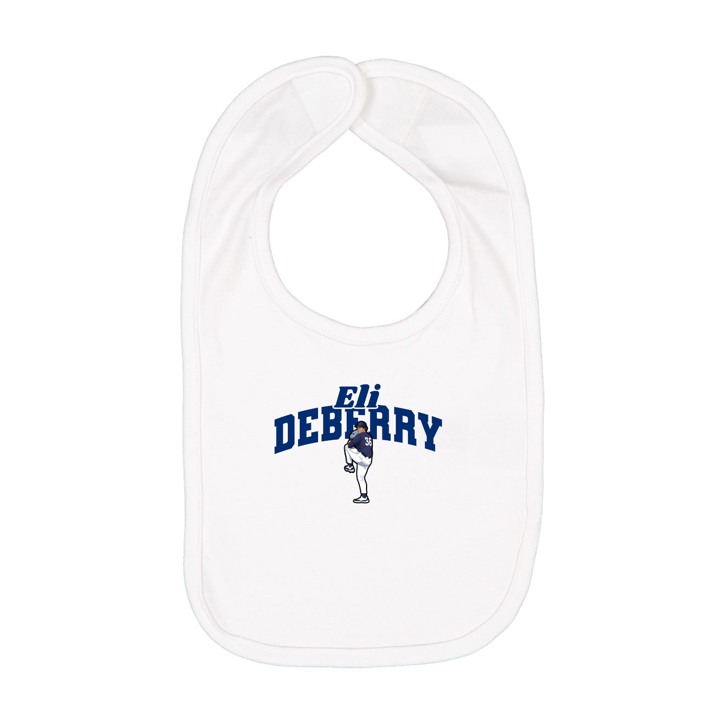Infant Bib — Signature Arch in White