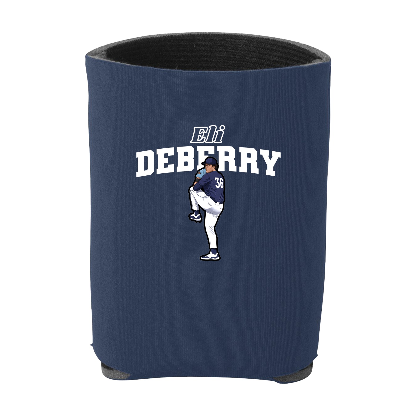Can Holder — Name Arch in Navy