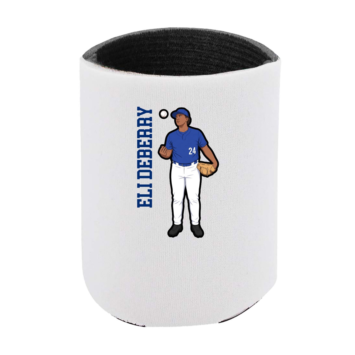 Can Holder — Name Vertical in White