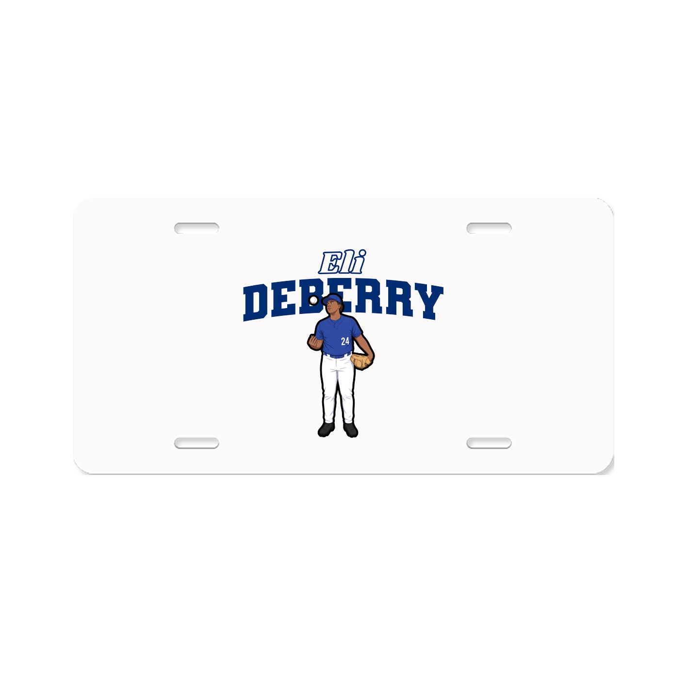 License Plate — Name Arch in Classic