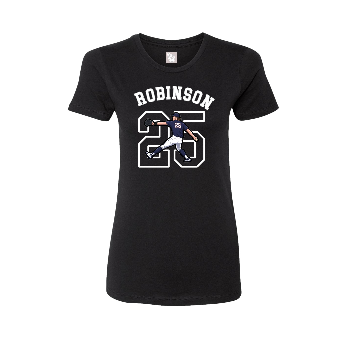 Fitted Women's Tee — Shirsey Arch in Black