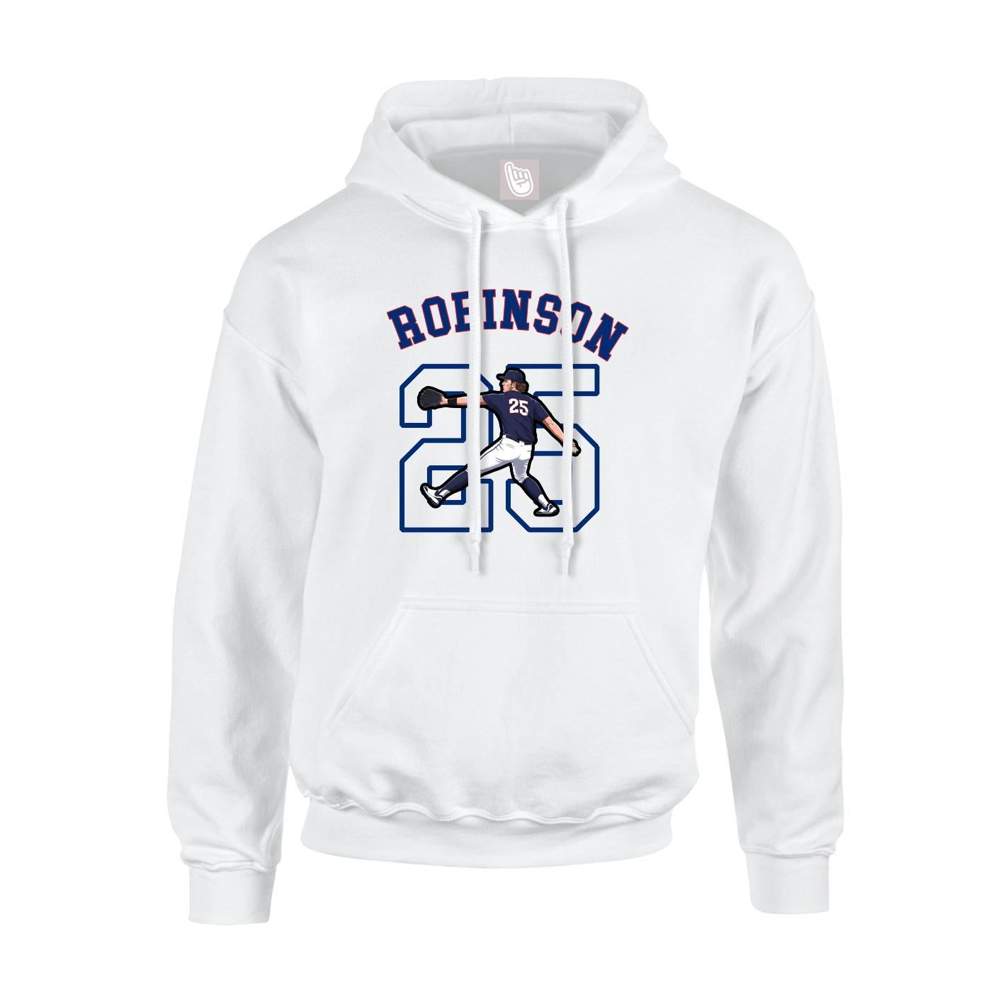 Youth Hoodie — Shirsey Arch in White