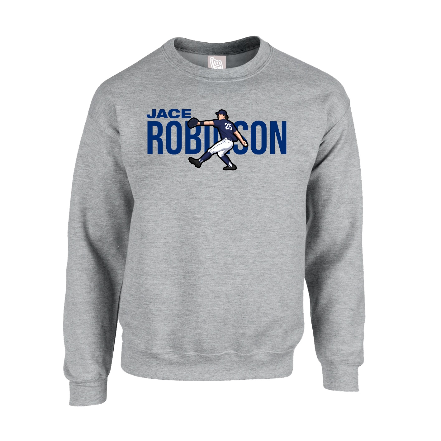 Fleece Crew — Player Name in Grey