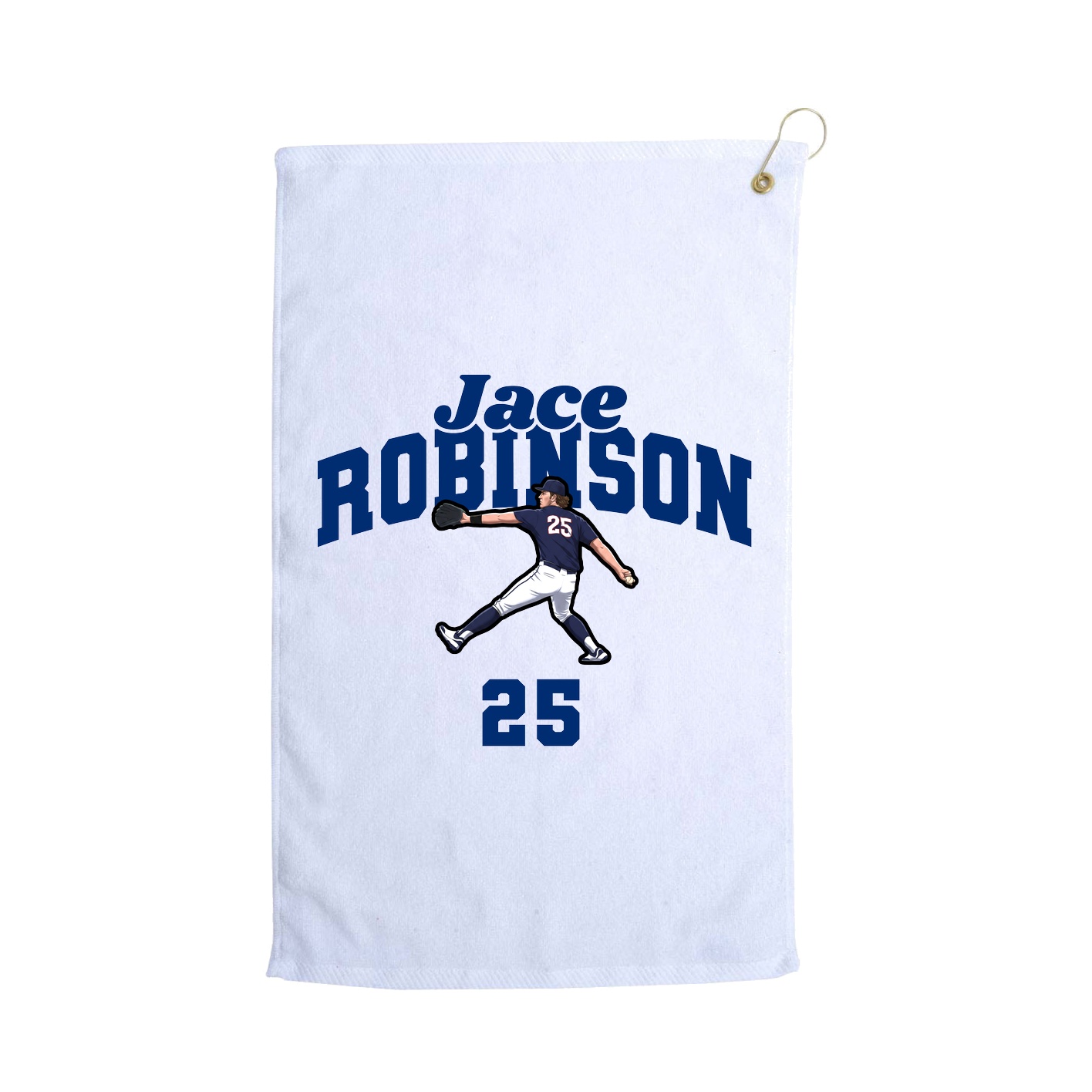 Golf Towel — Signature Arch in White