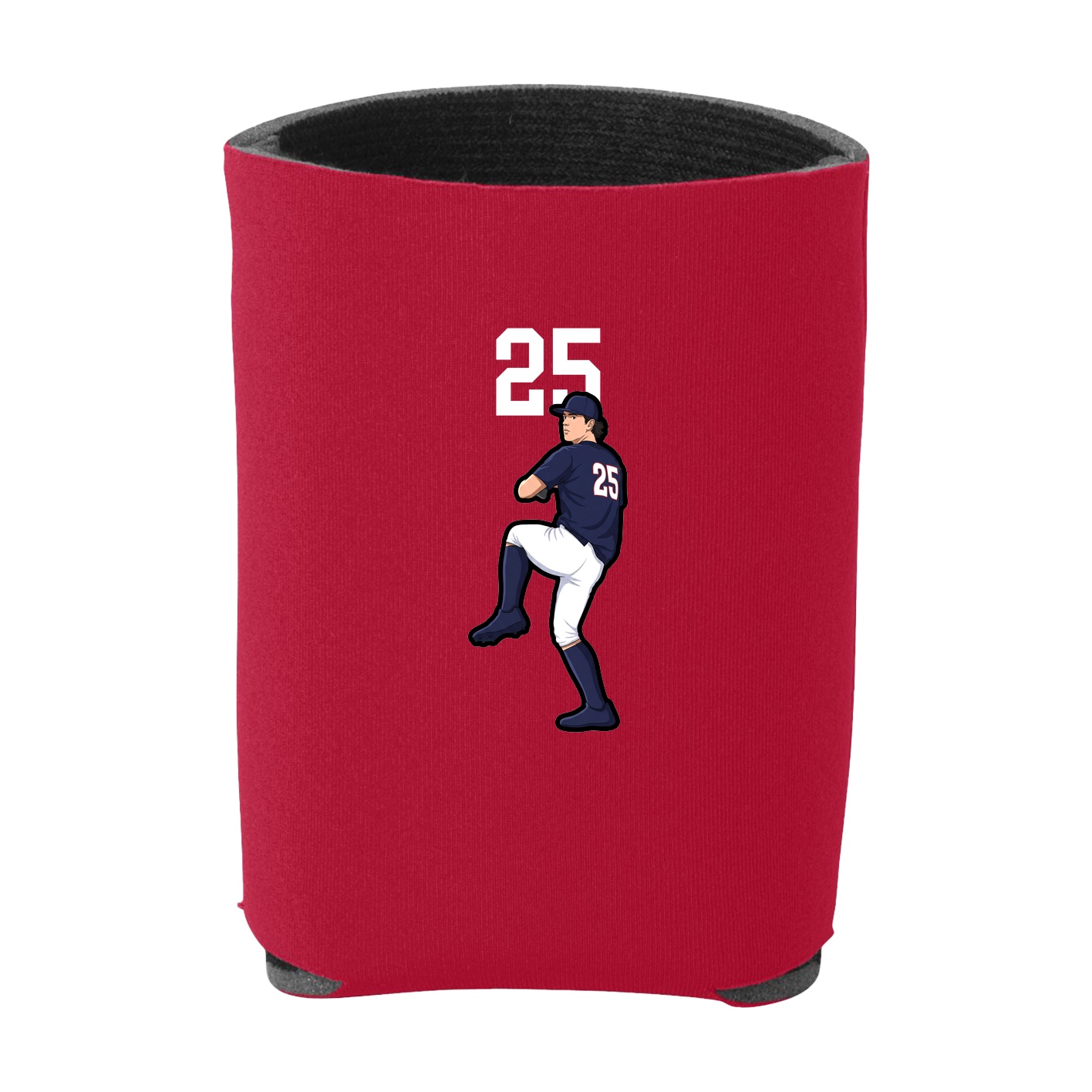 Can Holder — Number Top in Red
