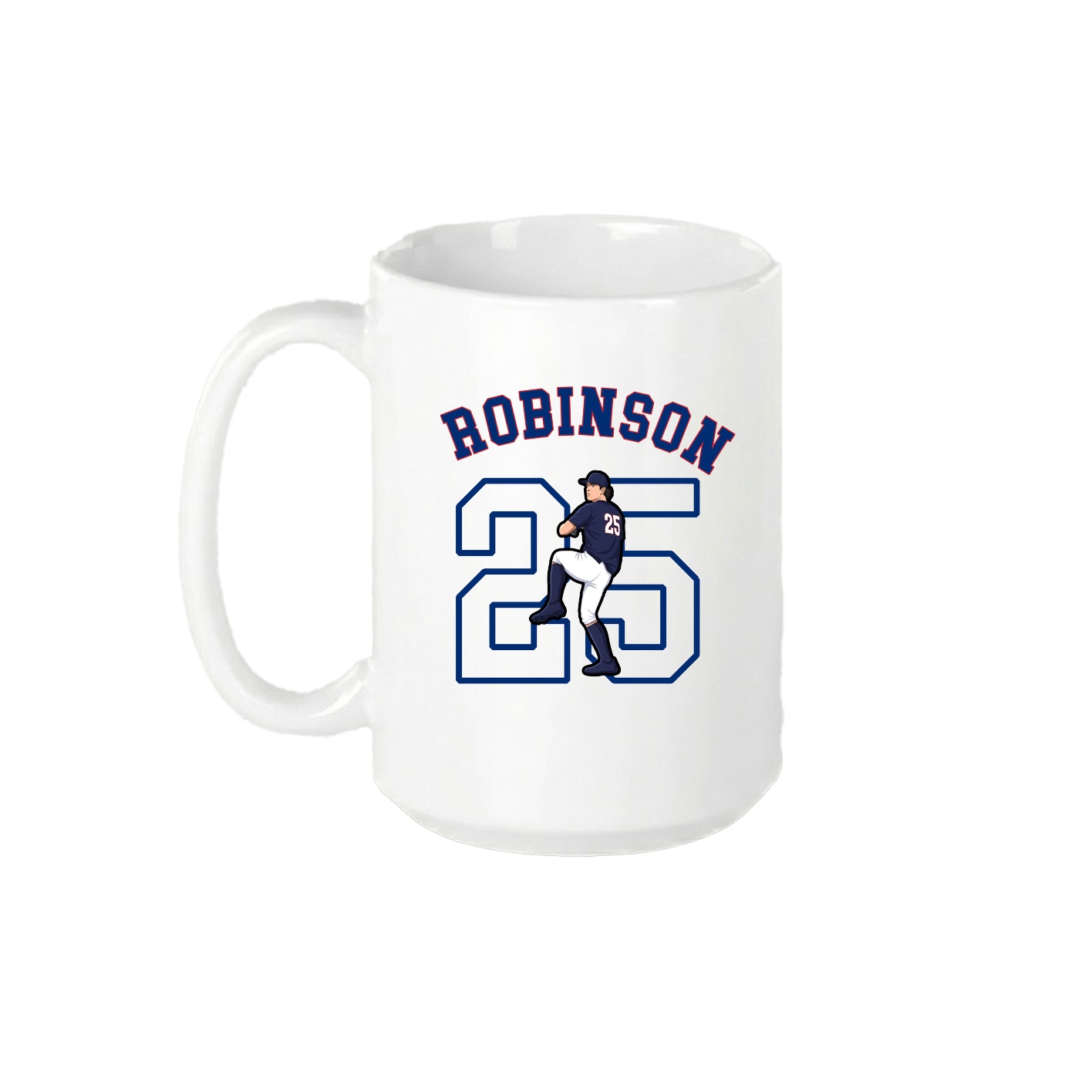 15oz Coffee Mug — Shirsey Arch in White