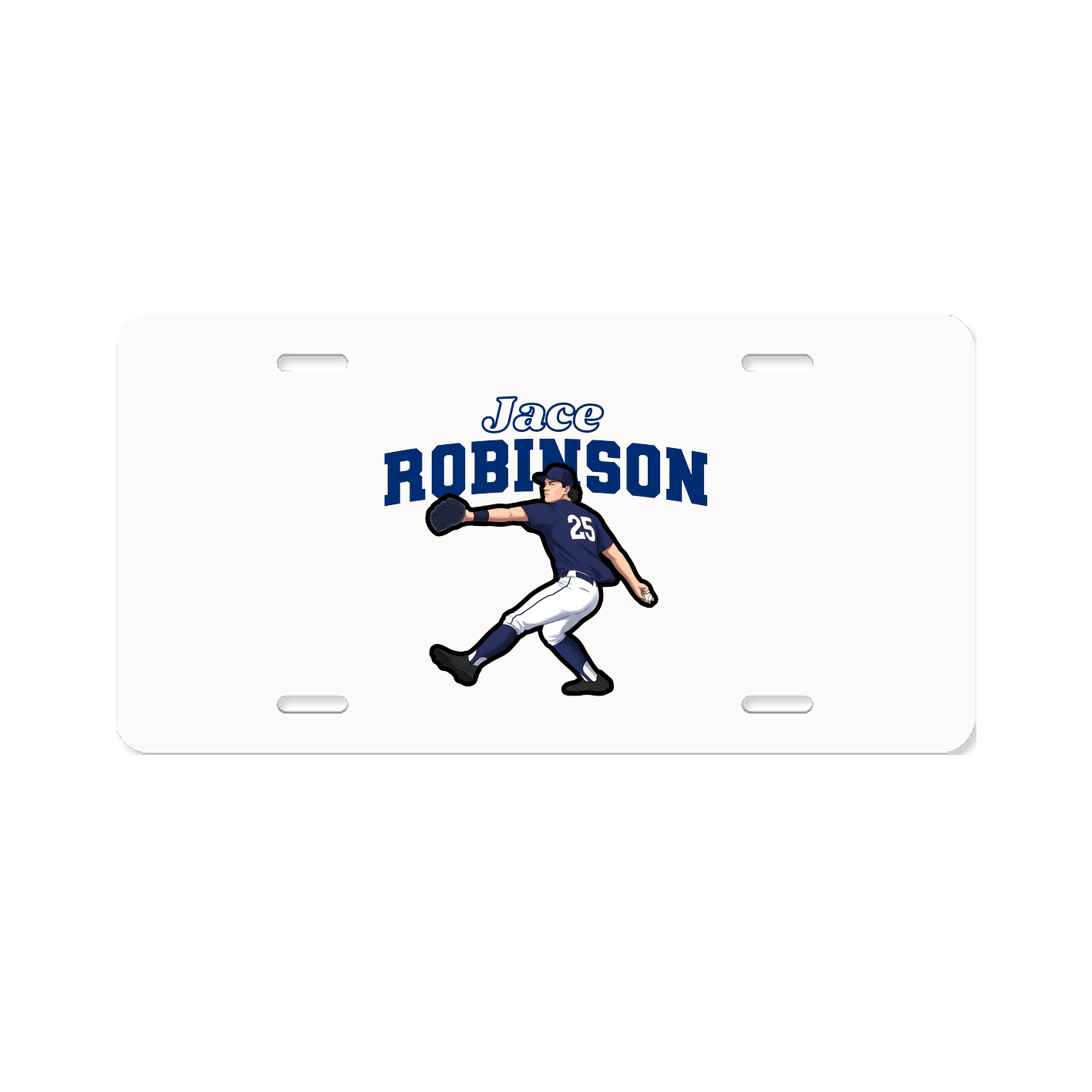 License Plate — Name Arch in Classic