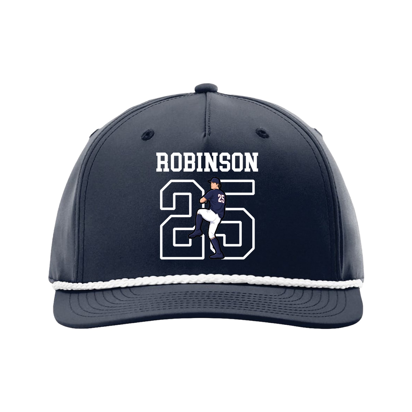 Five-Panel Classic Rope Cap — Shirsey in Navy