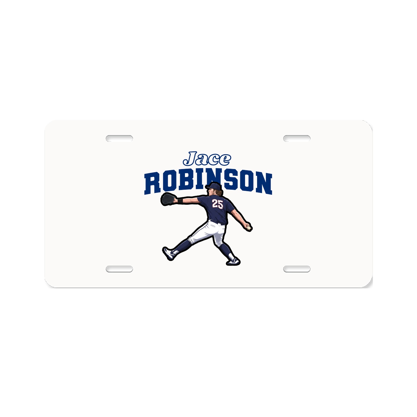 License Plate — Name Arch in Classic