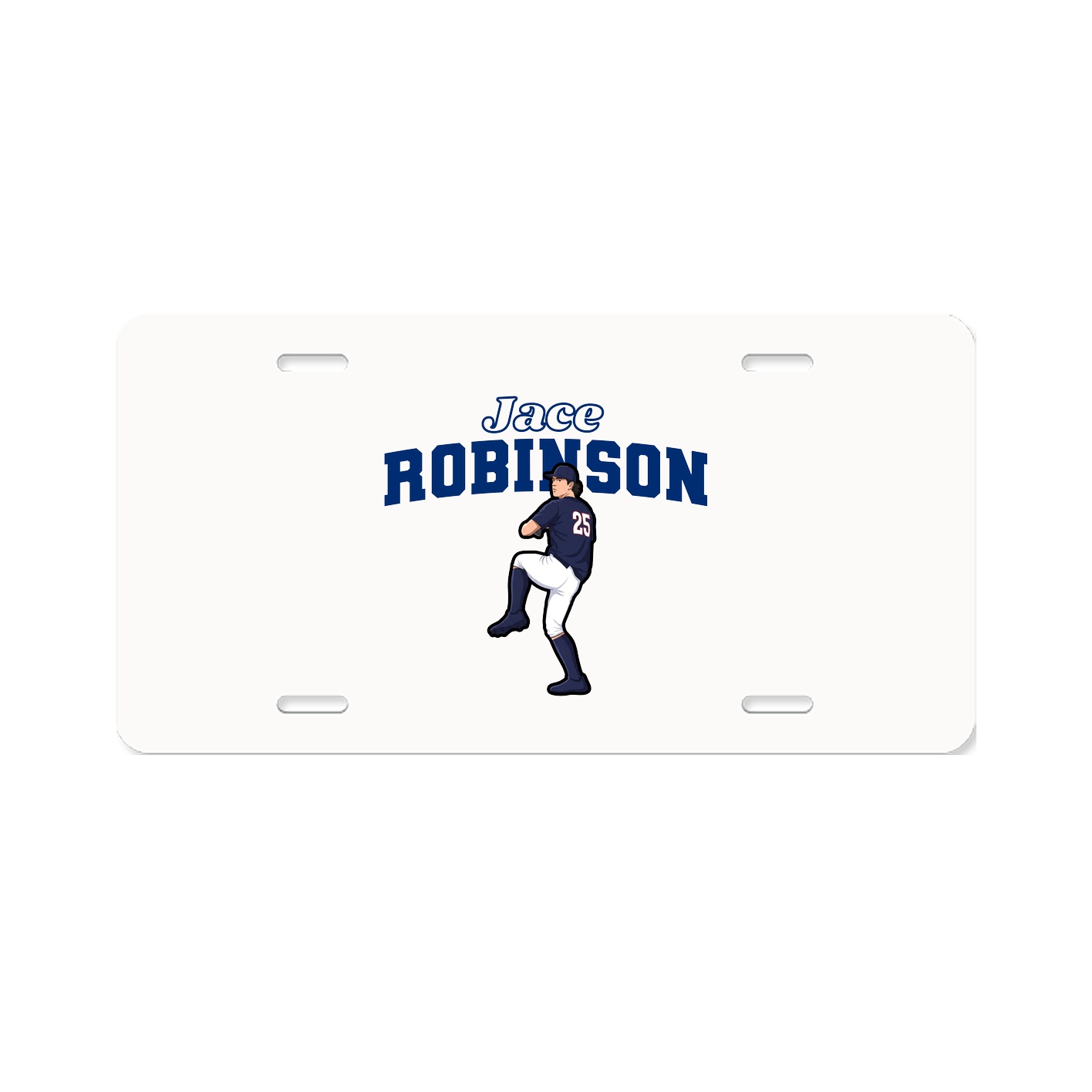 License Plate — Name Arch in Classic