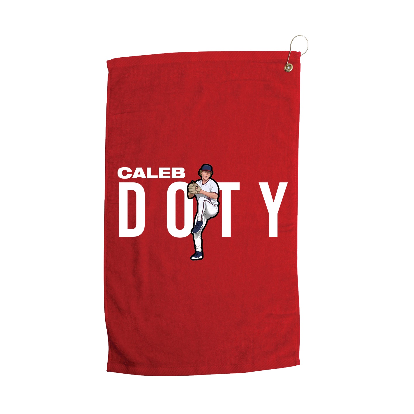 Golf Towel — Player Name in Red