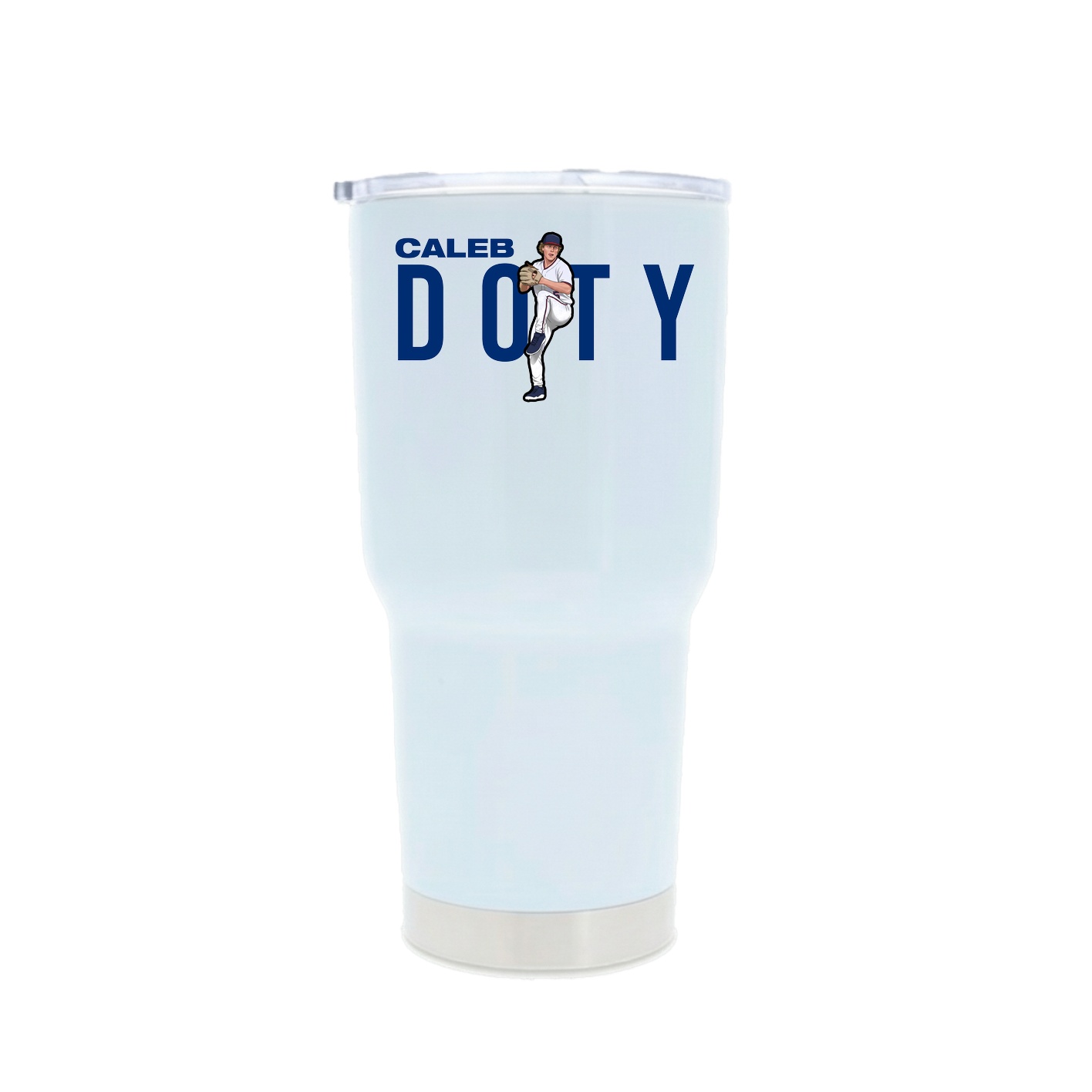 30oz Stainless Steel Tumbler — Player Name in White