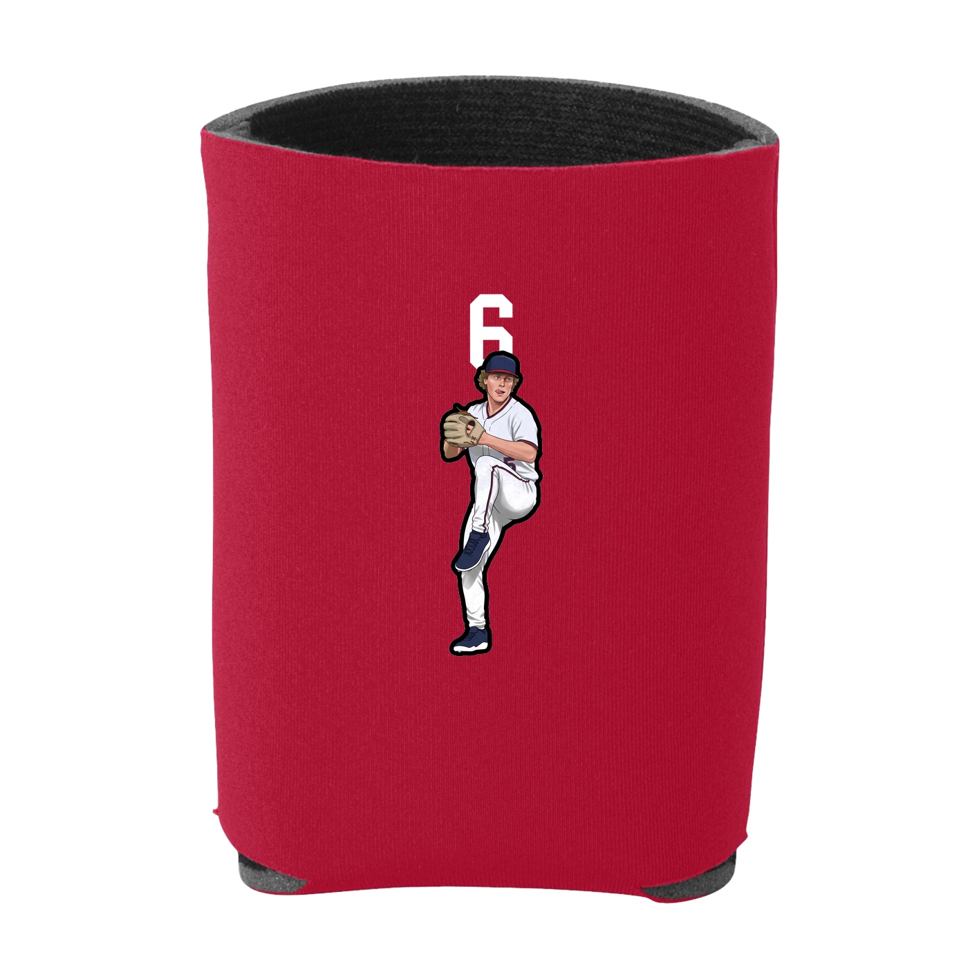 Can Holder — Number Top in Red