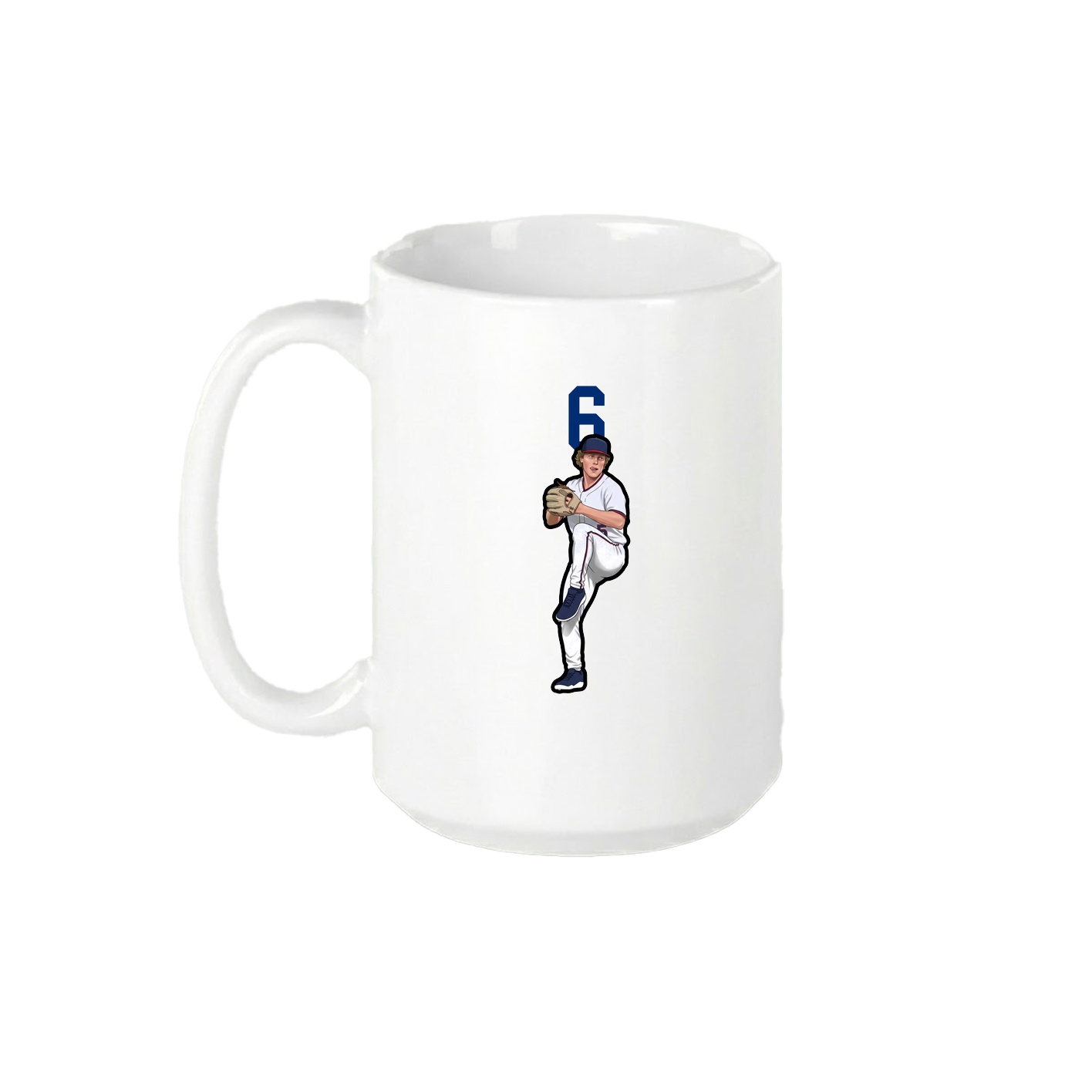 15oz Coffee Mug — Number Top in White