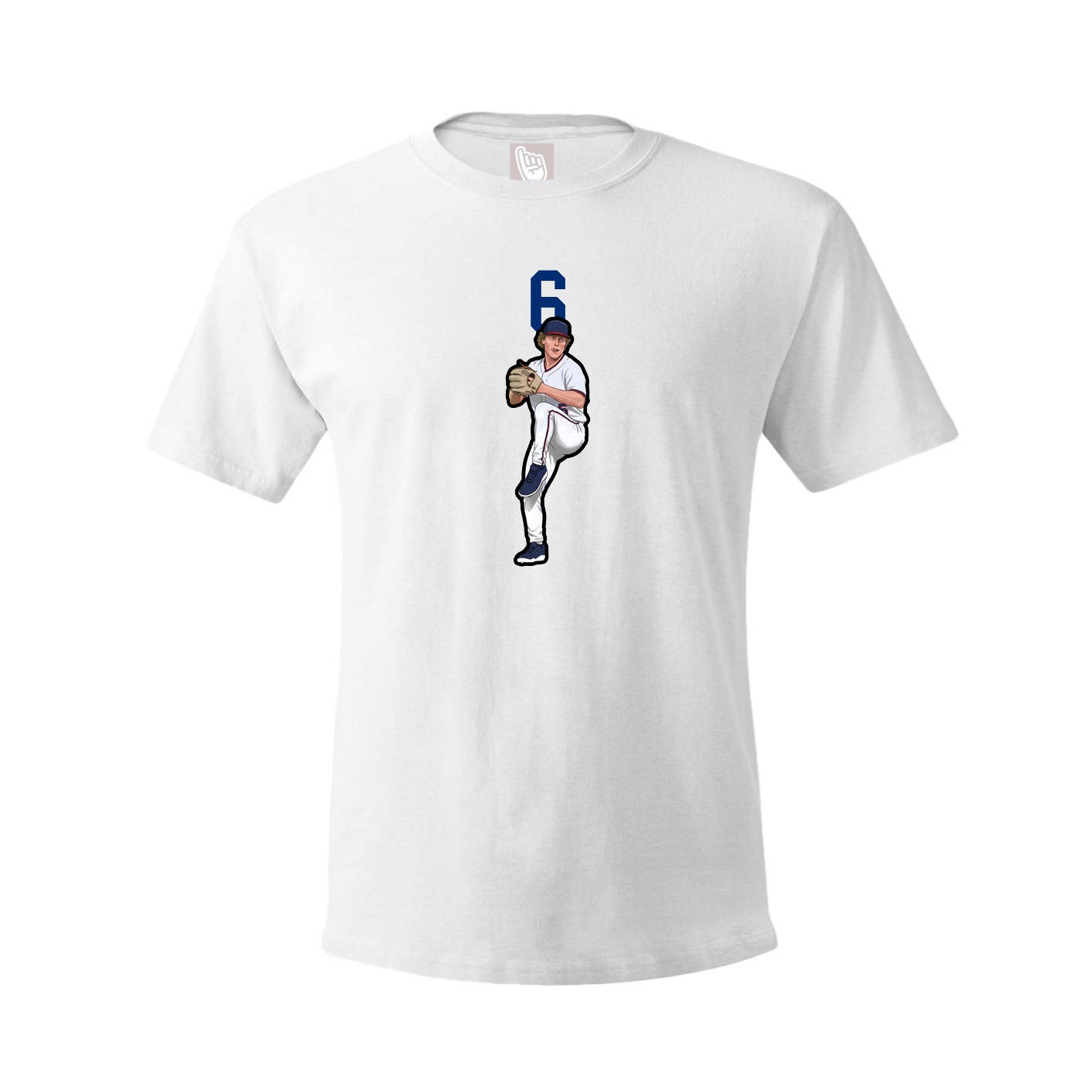 Tee — Number Top in White