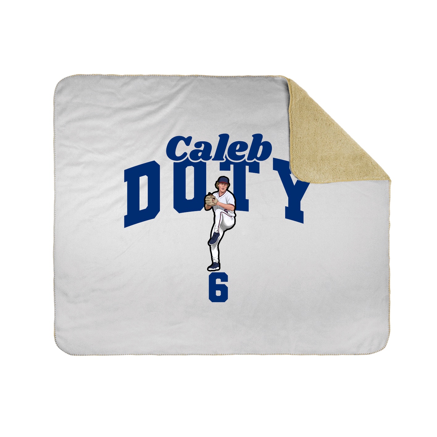 Throw Blanket — Signature Arch in White