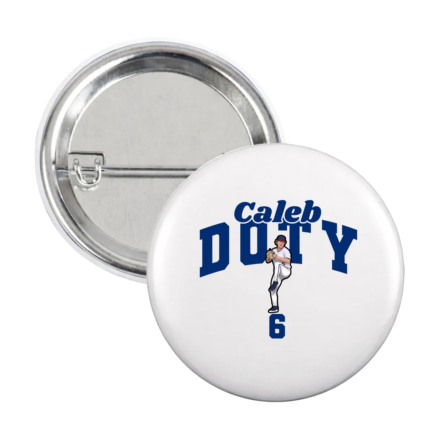 Game Day Button — Signature Arch in White