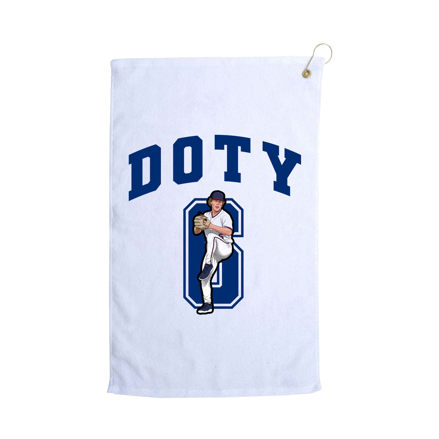 Golf Towel — Number in White