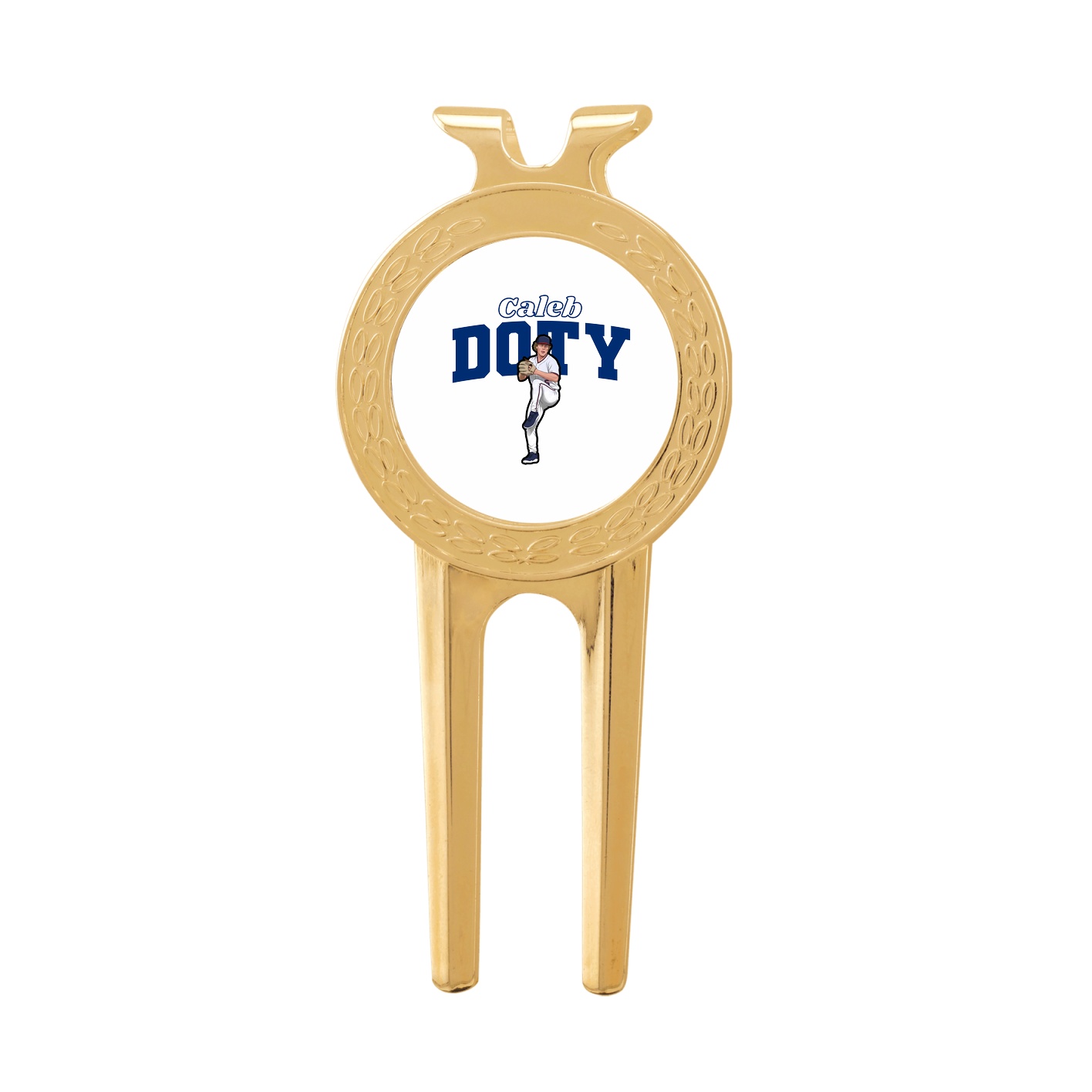Divot Tool with Ball Marker — Name Arch in Classic